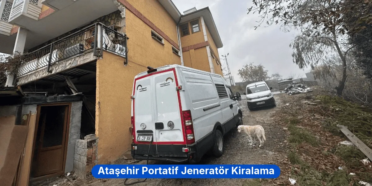 Ataşehir Portatif Jeneratör Kiralama